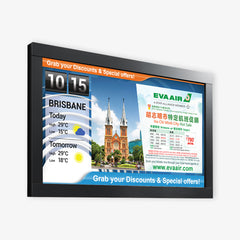 Horizontal Digital Signage + Customised Frame